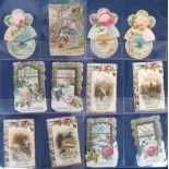 Trade cards, France, Chocolat Poulain, 22 die-cut novelty advertising cards including horse drawn