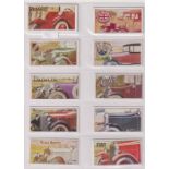 Cigarette cards, Illingworth, Motor Car Bonnets (set, 25 cards) (some sl marks, gen gd)