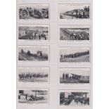 Cigarette cards, Smith's, War Incidents A Series (set, 25 cards) (gd)