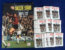 Trade stickers, F.K.S, The Wonderful World of Soccer Stars 1971/72, unused album in good condition