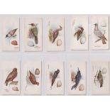 Cigarette cards, Churchman's, Birds & Eggs (set, 50 cards) (3 poor, some with sl marks, others gd)