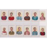 Cigarette cards, Wills (Scissors), Football Club Colours, 12 cards, Aston Villa, Blackpool, Brighton