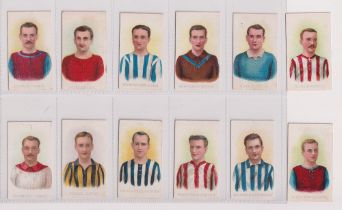 Cigarette cards, Wills (Scissors), Football Club Colours, 12 cards, Aston Villa, Blackpool, Brighton