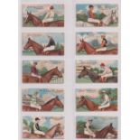 Cigarette cards, Anstie, Racing Series (1-25) & (26-50) (2 sets, 25 cards in each) (a few fair,