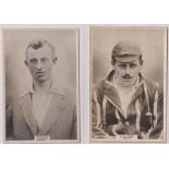 Cigarette cards, Phillip's, Cricketers (Premium issue) 2 cards, 157C G B Rudd (sl foxing, gd) & 160C