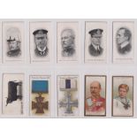 Cigarette cards, Taddy, 15 type cards, Admirals & Generals -The War (3), Admirals & General - The