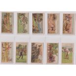 Cigarette cards, BAT, Sports of the World (Coloured, plain back) (set, 50 cards), inc. Baseball,