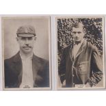 Cigarette cards, Phillip's, Cricketers (Premium issue) 2 cards, 18C W Hitch (Surrey, vg) & 158C King