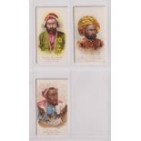 Cigarette cards, USA, Kimball & Co's, Savage & Semi-Barbarous Chiefs & Rulers, 3 cards, Wullie