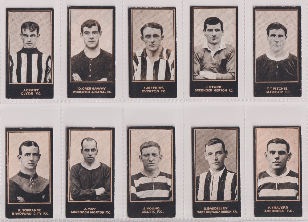 Cigarette cards, Smith's, Footballers (Titled , mixed dark & light blue backs) inc. Meredith, - Image 11 of 30
