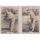 Cigarette cards, Phillip's, Cricketers (Premium issue) 2 cards, 41C Russell (gd/vg) & 42C J W H T