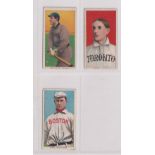 Cigarette cards, USA, ATC, Baseball Series, T206, 3 cards, all 'Sovereign Cigarettes' backs, Stahl