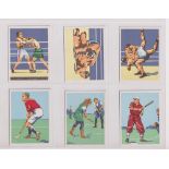 Cigarette cards, UTC South Africa, Sports & Pastimes in South Africa, 'L' size (set, 52 cards)