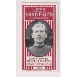 Cigarette card, Lees, Northampton Town Football Club, type card no 305, Lloyd-Davies (vg) (1)