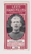 Cigarette card, Lees, Northampton Town Football Club, type card no 305, Lloyd-Davies (vg) (1)