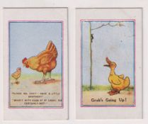 Trade cards, Army Pictures, Cartoons etc, two type cards J.F. Mearbeck 'Please Ma why can't I have a