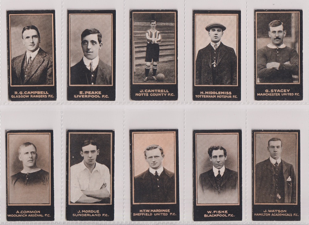 Cigarette cards, Smith's, Footballers (Titled , mixed dark & light blue backs) inc. Meredith, - Image 19 of 30