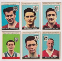 Trade cards, A&BC Gum, Footballers (Planet 1-46) 'X' size (set, 46 cards) (inc. Bobby Charlton which