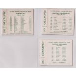 Cigarette cards, Churchman's, Olympic Winners Through the Ages (package design issue) 55 different