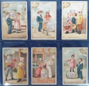 Trade cards, Liebig, Scenes of Children IV, ref S262, French issue (set, 6 cards) (gd)