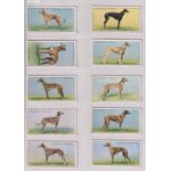 Cigarette cards, Churchman's, Racing Greyhounds (set, 50 cards) (mostly gd/vg)