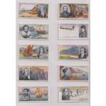 Cigarette cards, Smith's, Famous Explorers (set, 50 cards) (vg)