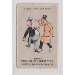 Cigarette card, M. Pezaro & Son, Song Titles Illustrated, type card, 'I Said How Are Yer?' (