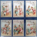 Trade cards, Liebig, The Quarrels of Dolls, ref S275 (set, 6 cards) (gd)