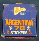 Trade stickers, Football F.K.S, Argentina 78 (World Cup), a counter display box which appears to