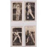 Cigarette cards, Pattreiouex, Famous Cricketers (C1-96, printed backs), 4 cards, nos C1 Armstrong,