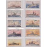 Cigarette cards, Wills, two sets, Britain's Defenders (Overseas issue) (50 cards) & Warships (NZ