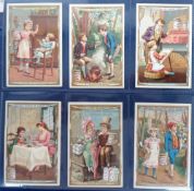 Trade cards, Liebig, Scenes of Children V, ref S263, (set, 6 cards) (gd)