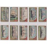 Cigarette cards, USA, Kinney, Naval Vessels of the World, (set, 25 cards) (one card 'US Vessel