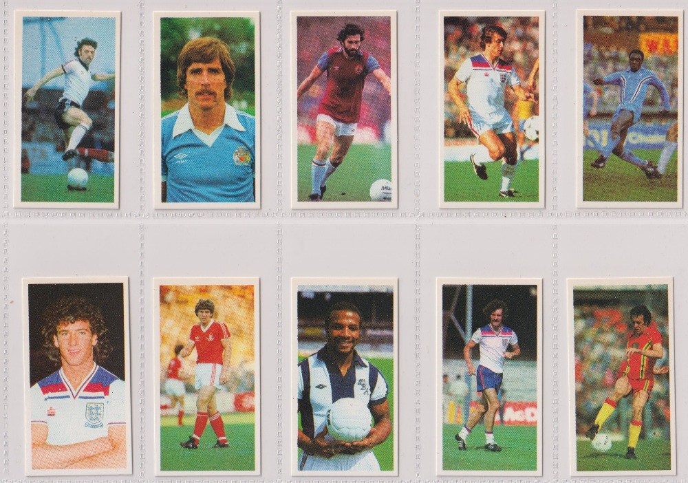 Trade cards, Bassett, Football 1981-82 (set, 50 cards) (mostly vg)