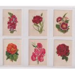 Tobacco silks, Morris, English Flowers (Panel Cigarettes) 'L' size (set, 25 silks, some with light