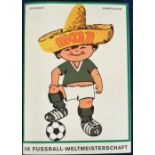 Trade cards, Germany, Bergmann, Mexico 70, special album complete with all 96 cards '1X Fussball