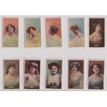 Cigarette cards, Phillips, Actresses, 'C' Series (all 'Carriage' backs) (set, 25 cards) (gd)