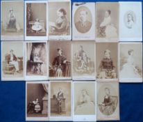 Photographs, Carte de Visite, a good UK Royalty mix of 16 photo images inc. Princess Louise, royal