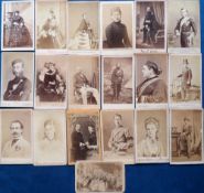 Photographs, Carte de Visite, a Royalty mix of 19 photos inc. The Duke (in uniform) and Duchess of