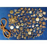 Military Badges and Pips, a collection of 100+ items to include original and reproduction badges