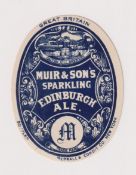 Beer label, James Muir & Sons Ltd, Sparkling Edinburgh Ale (for export to New York), circa early