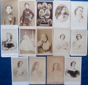 Photographs, Carte de Visite, a collection of 14 photos of French Royalty inc. Empress Eugenie (11