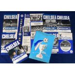 Football programmes, Chelsea selection, 12 programmes inc. real Madrid v Chelsea ECWC Final 1971 (
