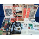 Sport, a mixed selection of items, 1940's onwards inc. Autographed Edition Pages signed By Lucinda