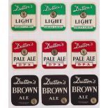 Beer labels, a mixed age selection of 29 Dutton's, Blackburn labels, various shapes and sizes, (some