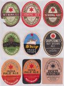 Beer labels, a mixed age selection of 27 labels, J Shipstone & Sons (17, one with edge piece