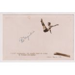 Olympics, autograph, postcard showing Pete Desjardins (1907-1985), signed sepia RP, winner of the