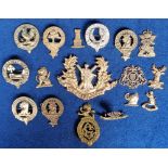 Badges, a collection of clan and other badges to include Clan Arthur, Clan Mc Gregor, The Royal