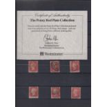 Stamps, GB QV 1d red plates, used collection each from a different plate housed in a Prinz