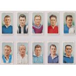 Cigarette cards, Ogden's, Football Club Captains, (set, 50 cards) (a few with sl foxing to backs,